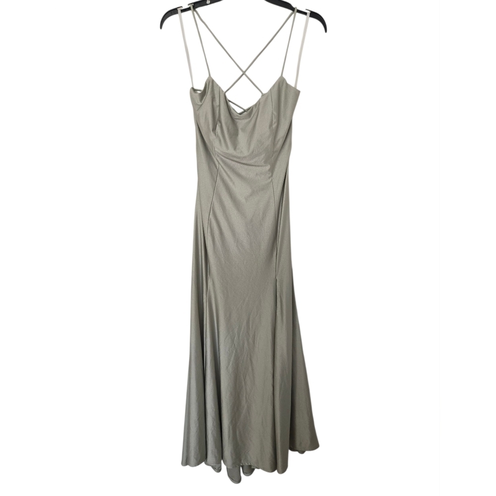 Fiesta Backless Light Green Dress with Spaghetti Straps Size Large